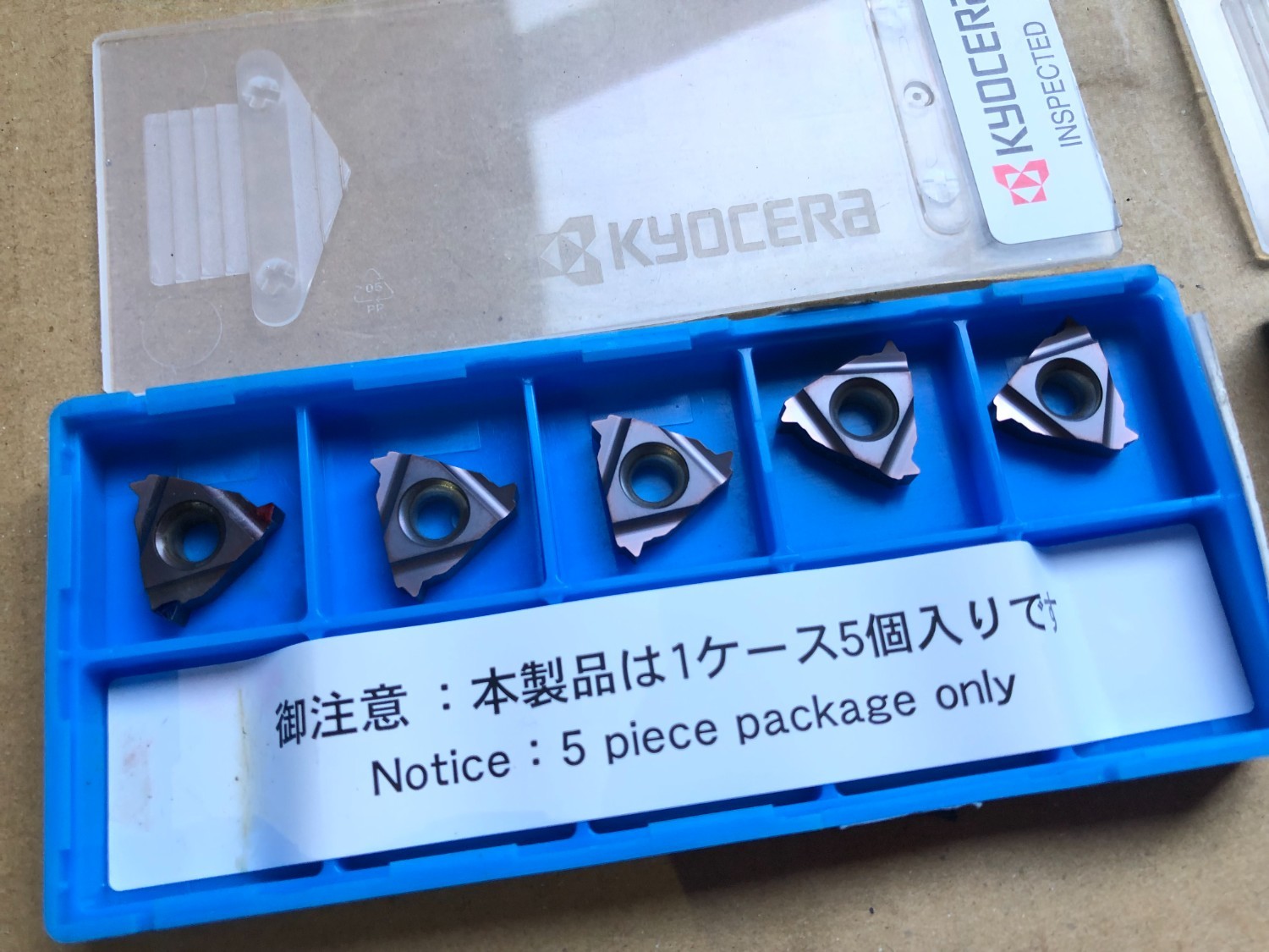 中古インサート（チップ） 【チップ2箱】16EL200ISO/16EL100ISO-PR1115 京セラ/KYOCERA