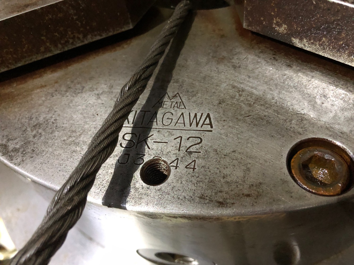 中古スクロールチャック 【3爪スクロールチャック】SK-12 北川/KITAGAWA