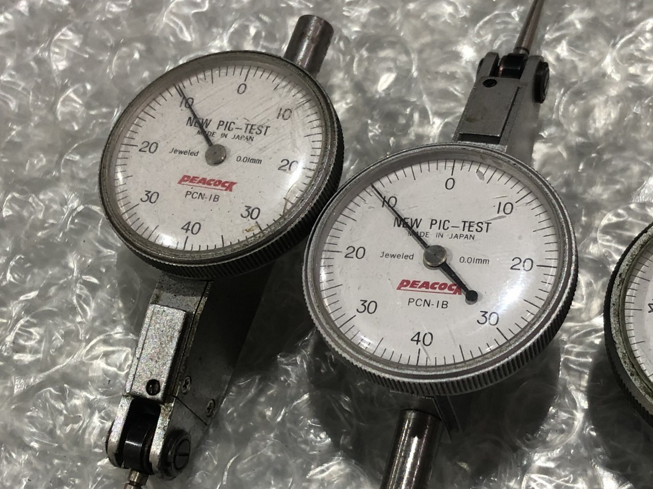 中古Dial gauge(Dial indicator) 【ダイヤルゲージ】3個 ピーコック/Peacock