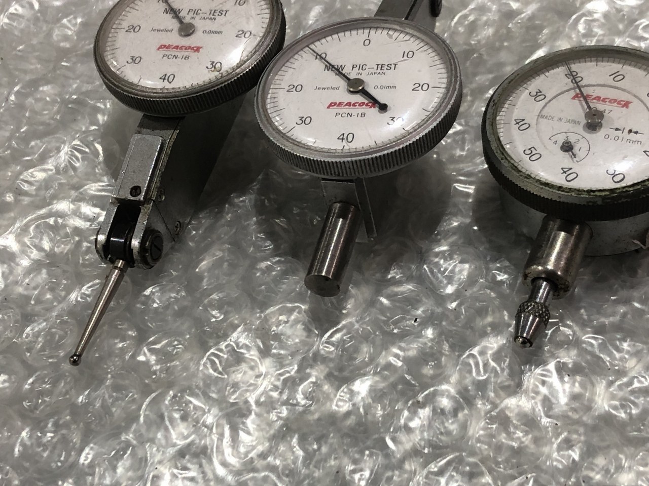 中古Dial gauge(Dial indicator) 【ダイヤルゲージ】3個 ピーコック/Peacock