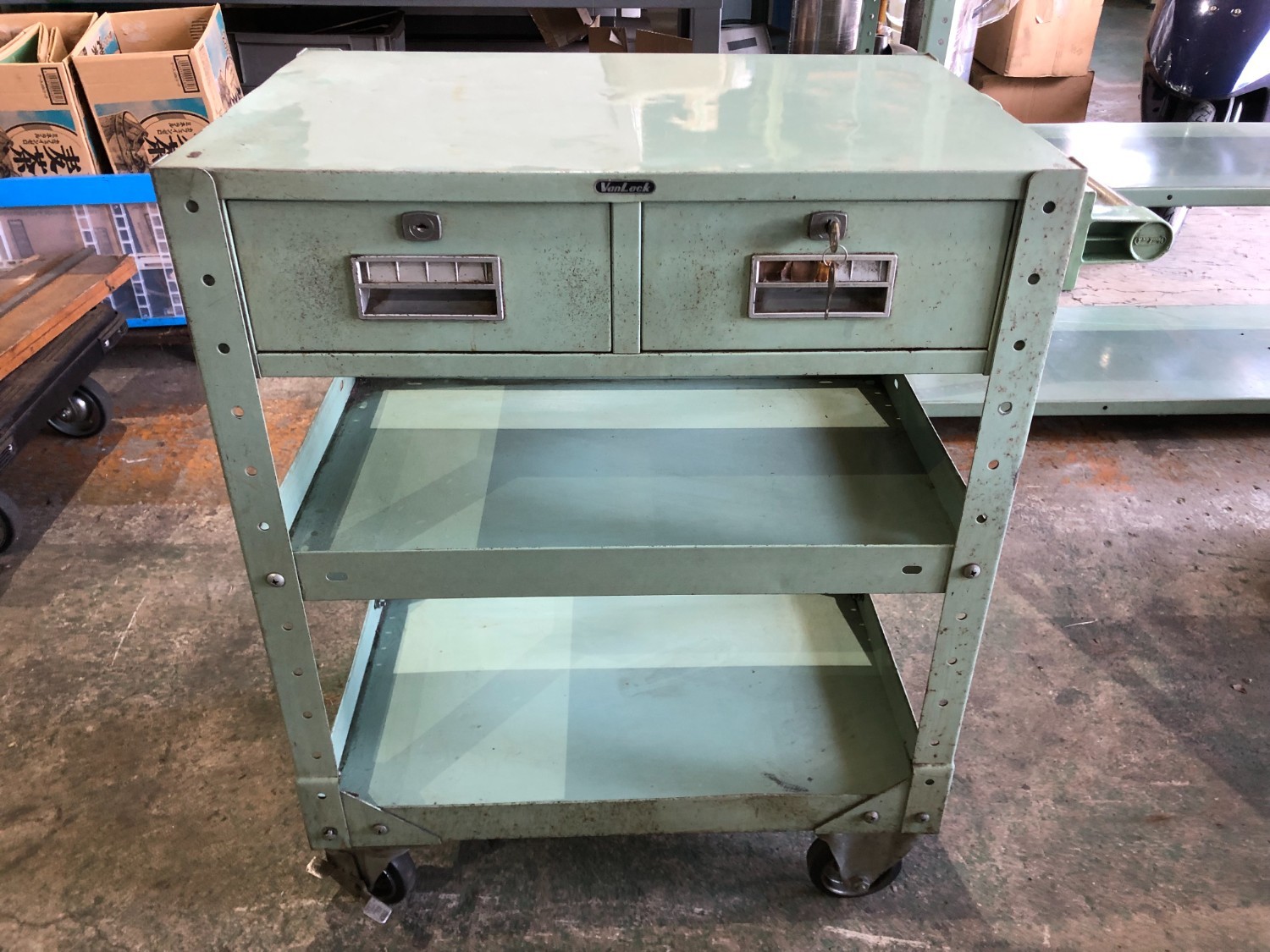 中古Cabinet 【ツールワゴン】W355xD400xH790(mm) バンラック/VANLACK