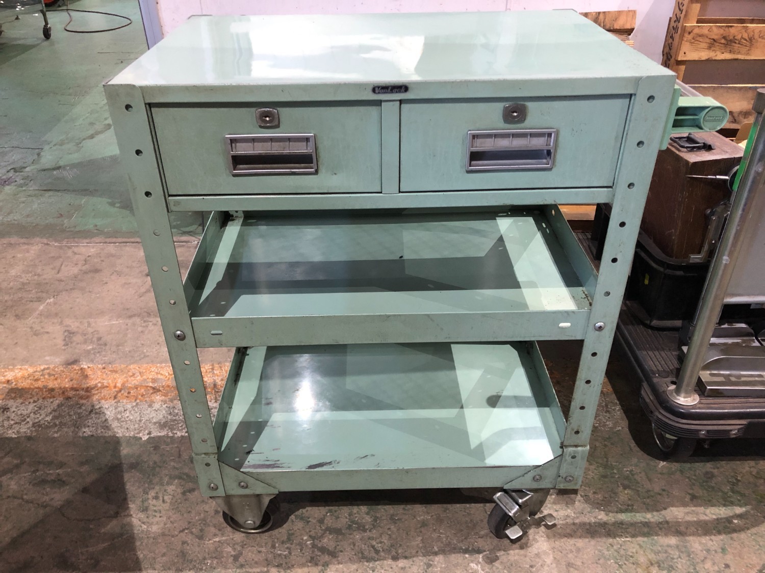 中古その他 【ツールワゴン】W400xD600xH790ｍｍ　 バンラック