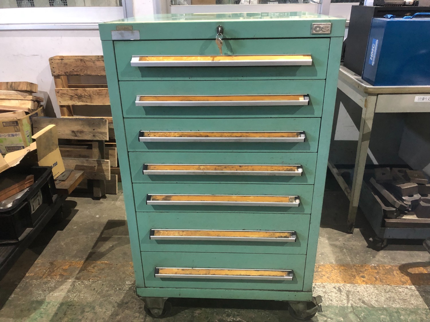 中古キャビネット類 【キャビネット7段】W590xD510xH1020mm OS 