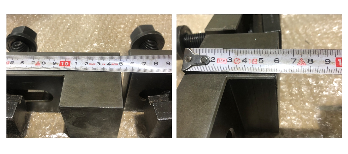 中古その他クランプ治具 【クランプ2個】150ｘ60ｘH70mm 不明