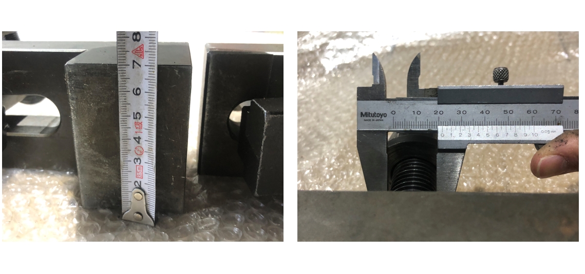 中古その他クランプ治具 【クランプ2個】150ｘ60ｘH70mm 不明