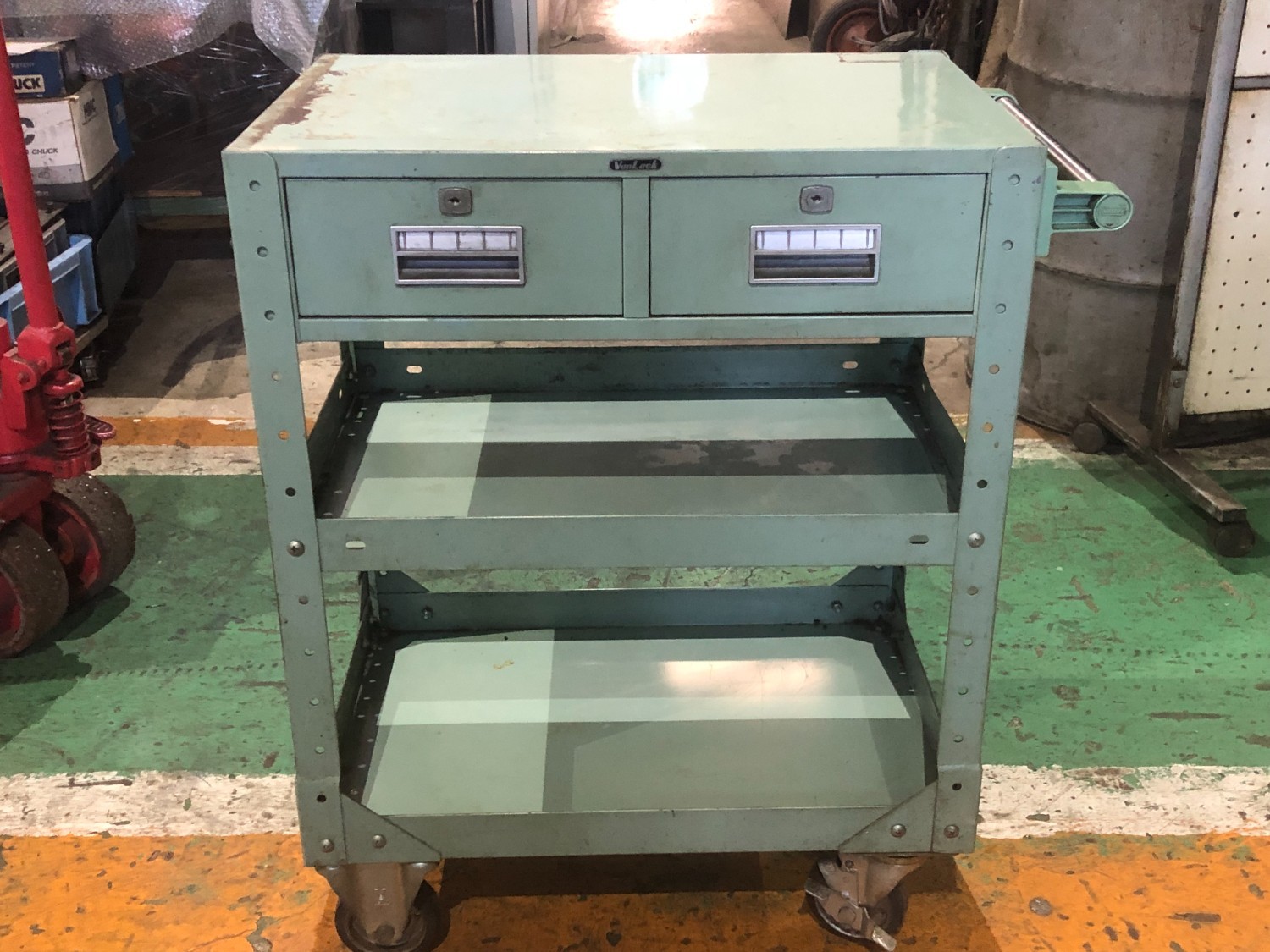 中古キャビネット類 【ツーリングワゴン】W680xD400xH795mm バンラック