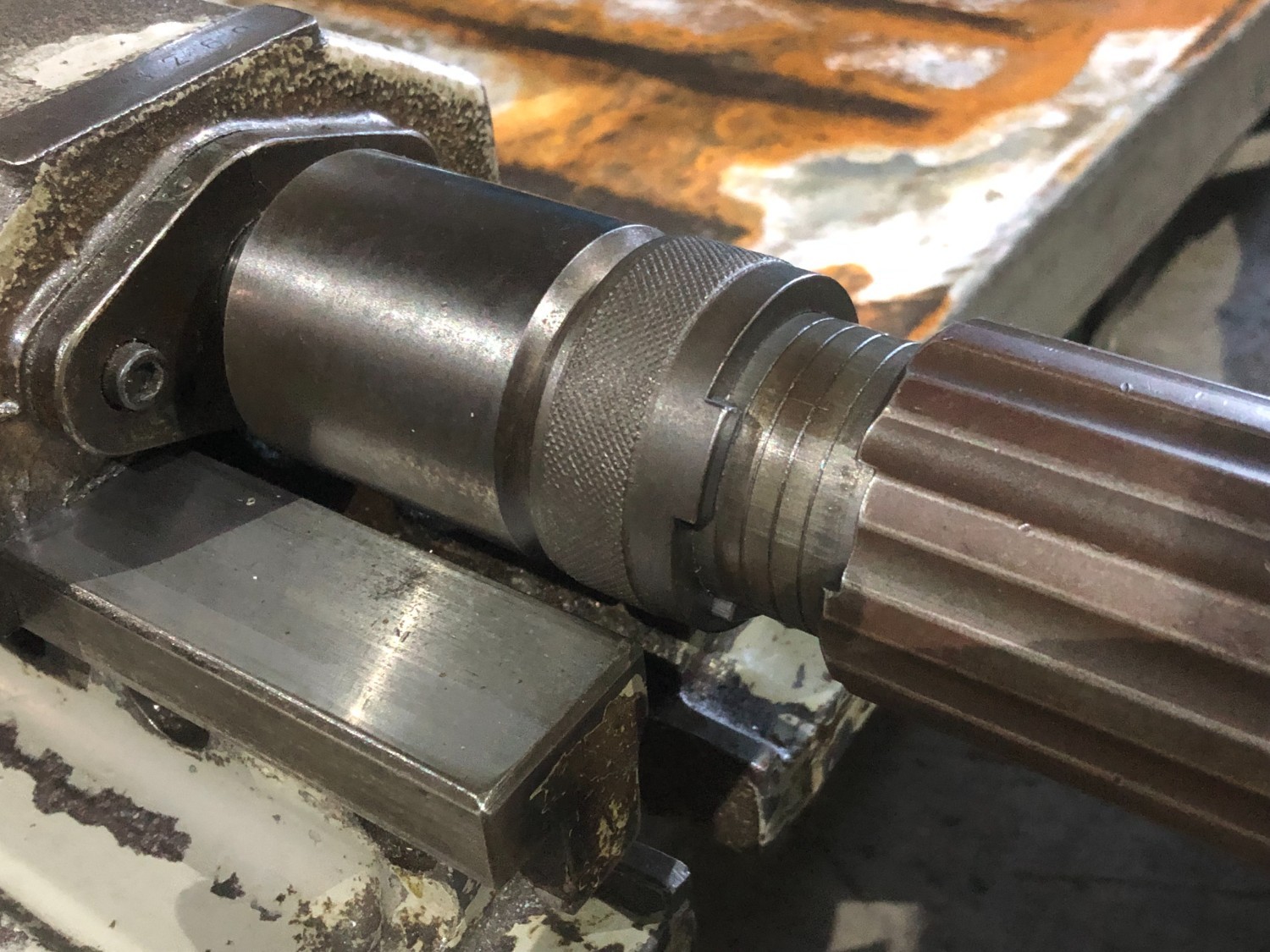 中古油圧バイス 【油圧バイス】口幅150ｍｍ　口高55ｍm　 津田駒