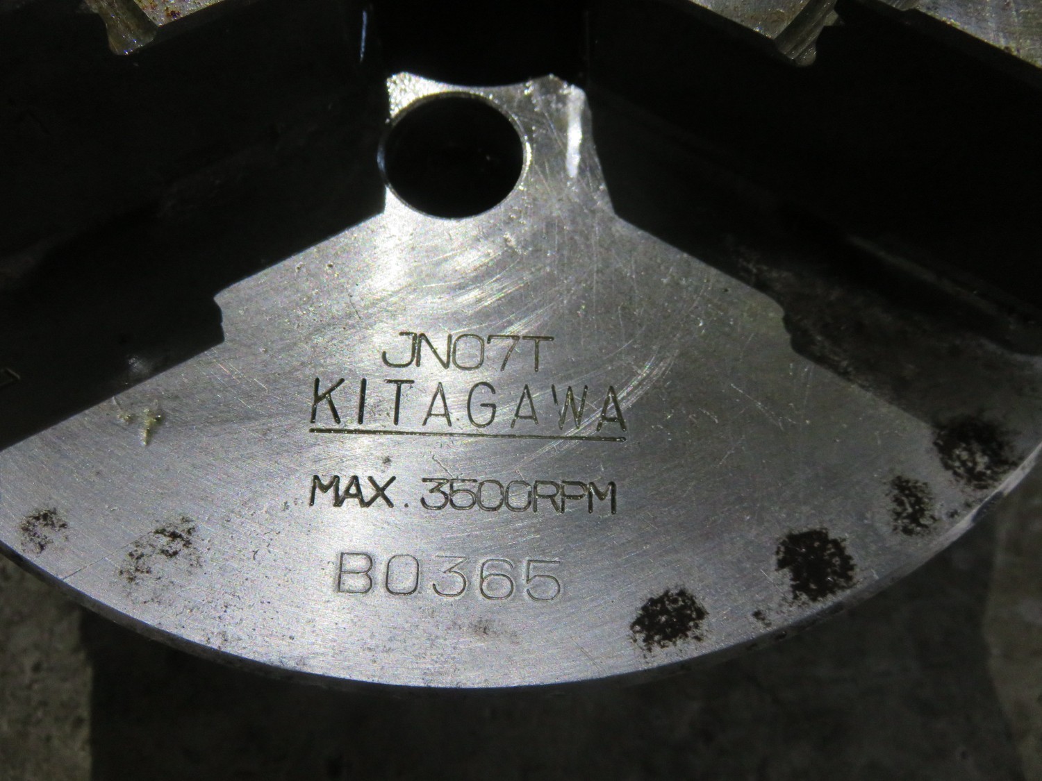 中古スクロールチャック 【3爪スクロールチャック】φ190 北川/KITAGAWA