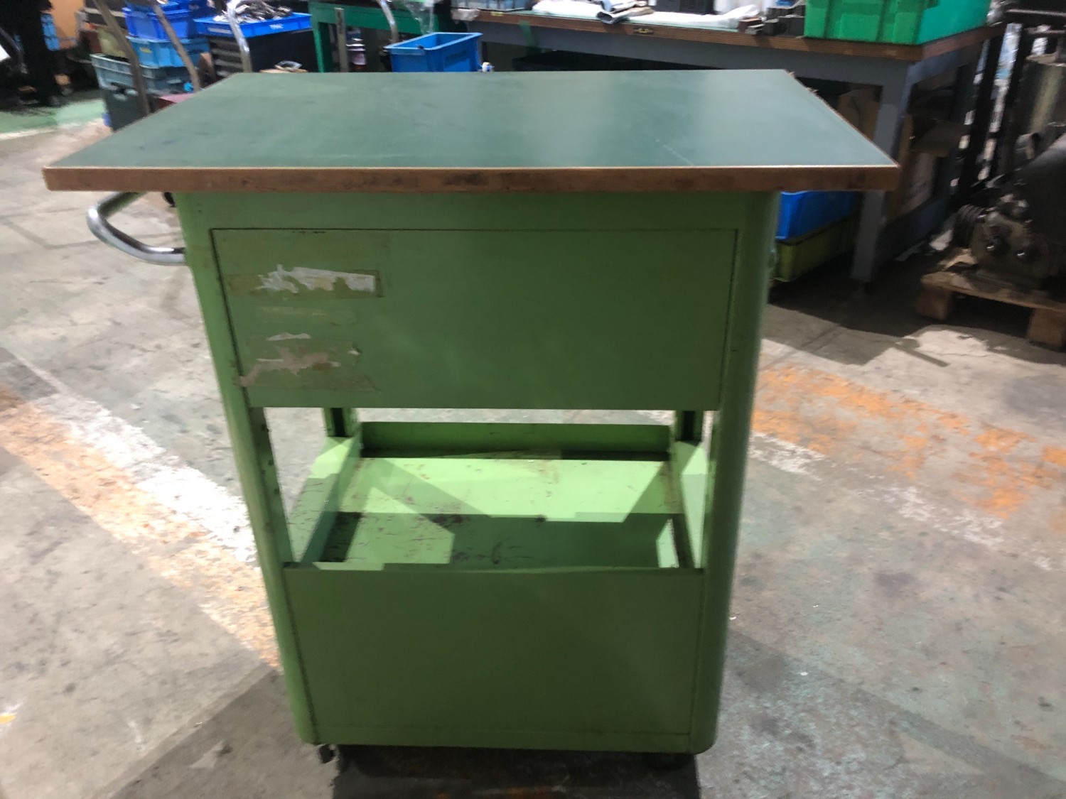 中古キャビネット類 【作業台】W760xD500xH900(mm) サカエ/SAKAE