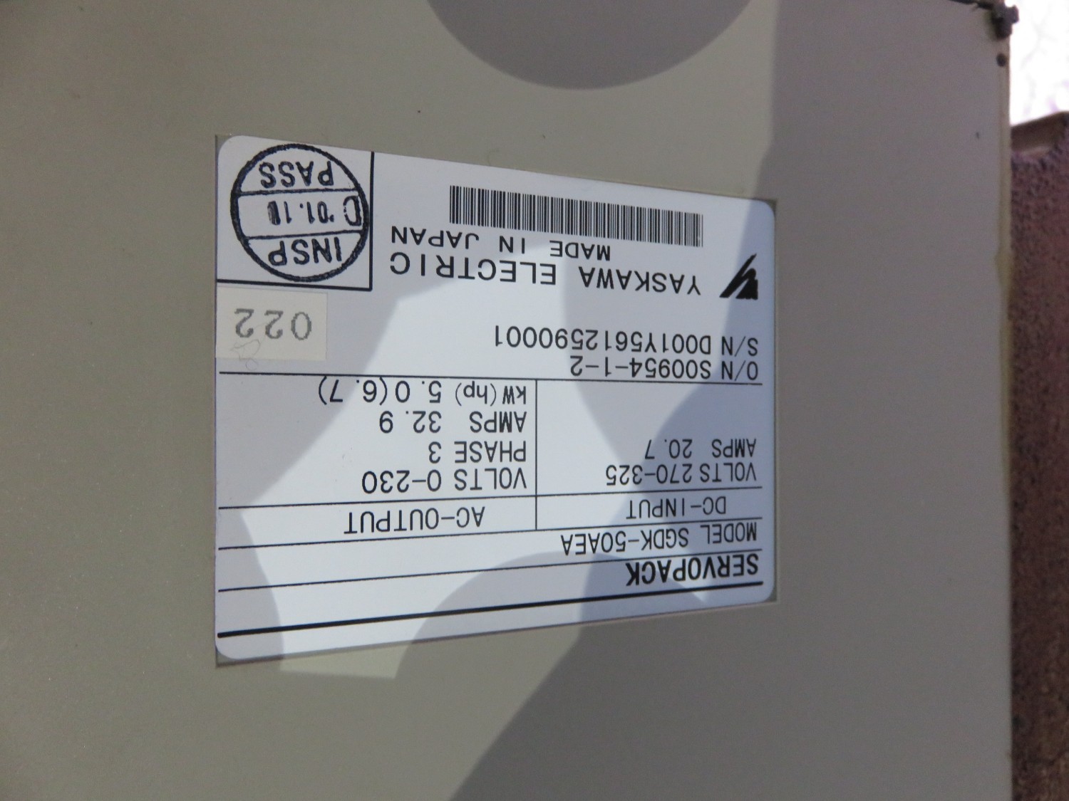 中古その他 【サーボパック】SGDK-50AEA 安川電機