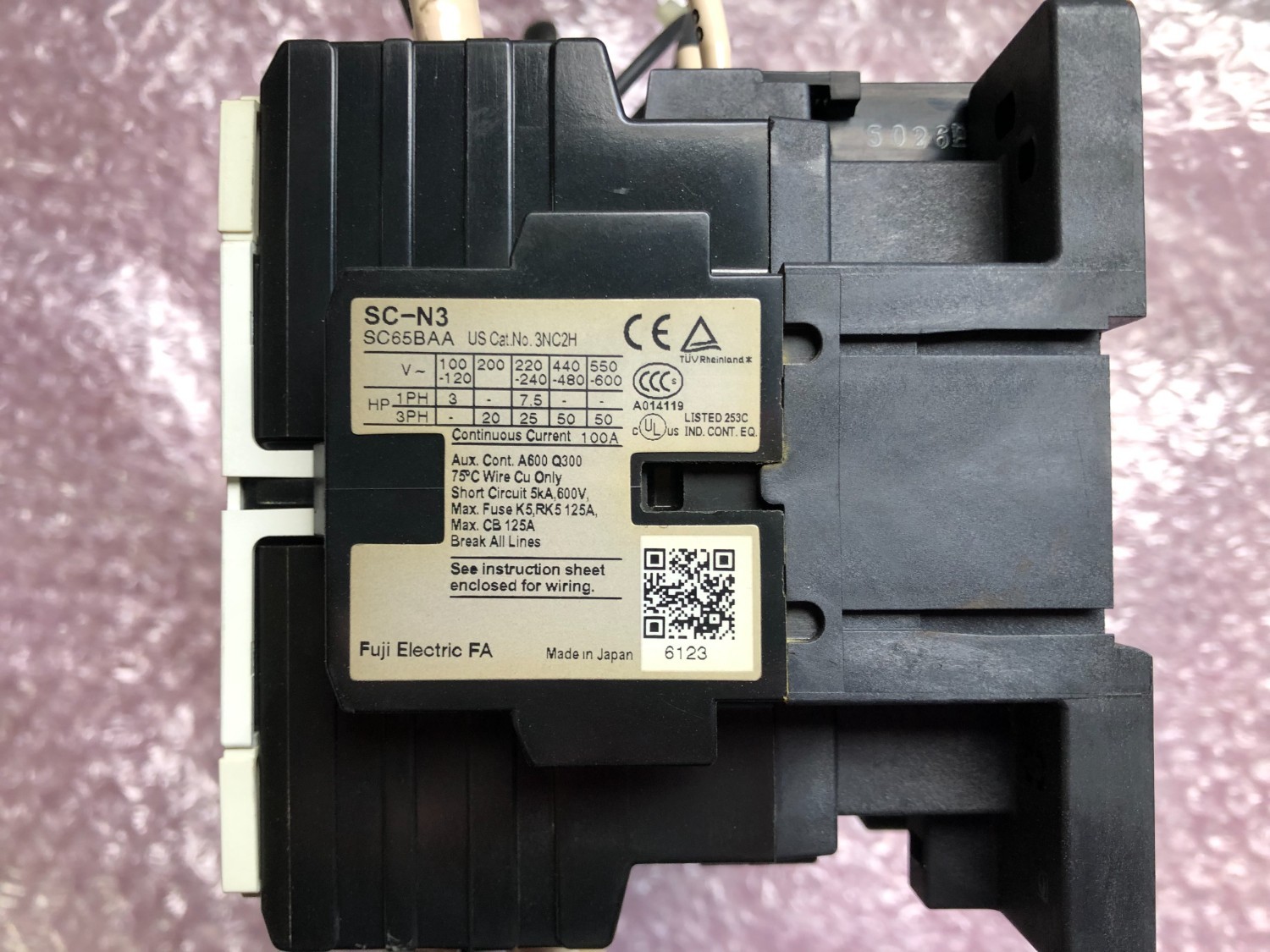 中古その他 【電磁接触器】SC-N3 富士電機