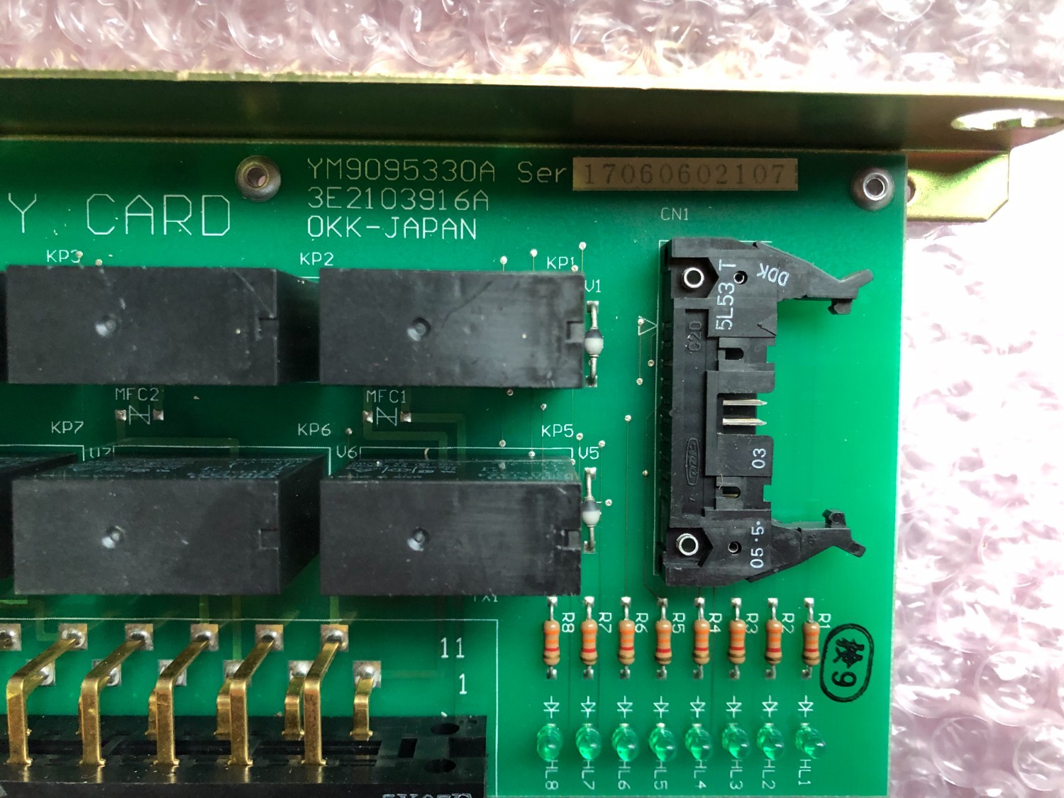 中古その他 【POWER RELAY CARD】YM9095330A  3E2103916A OKK JAPAN