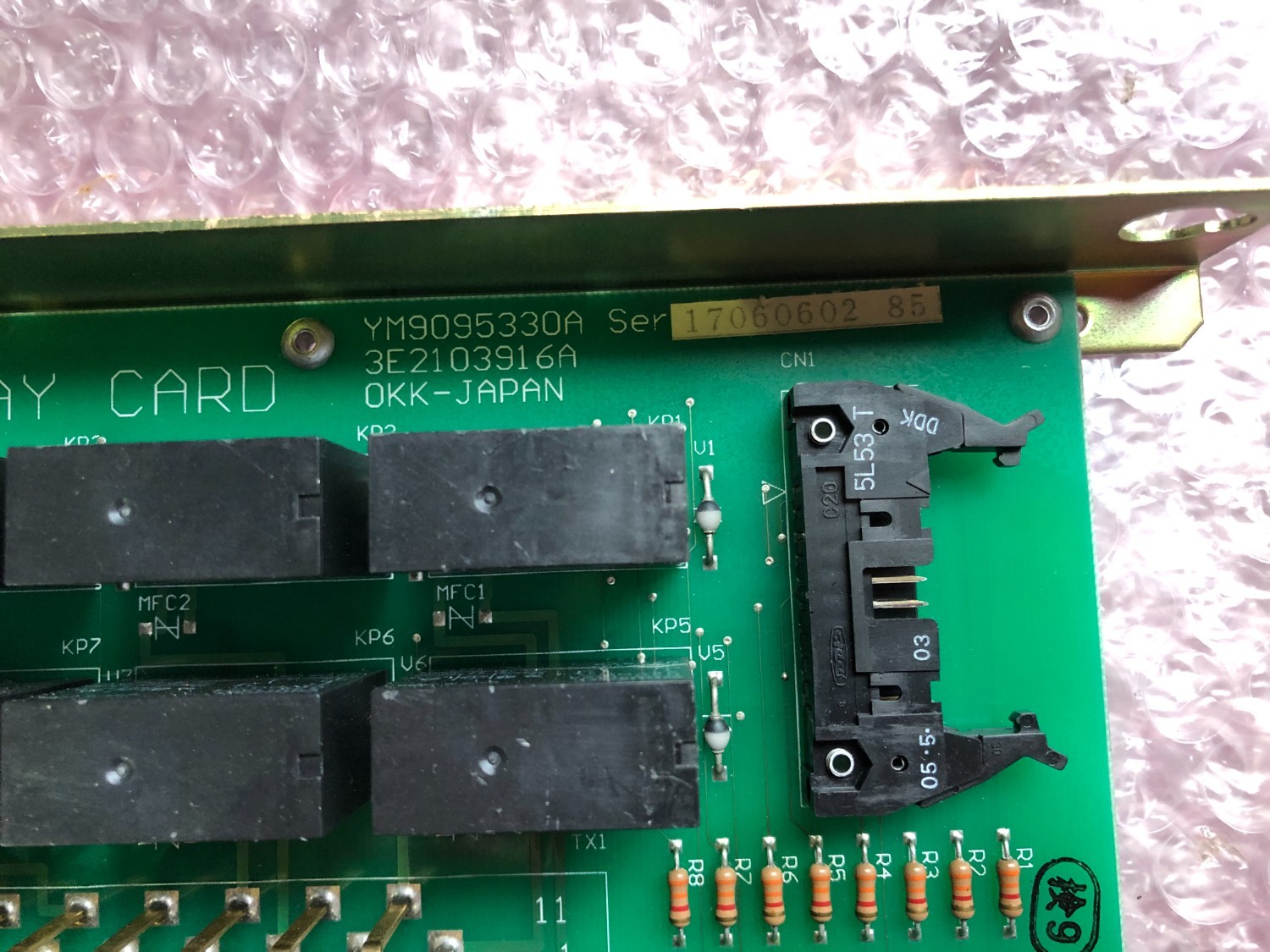 中古その他 【POWER RELAY CARD】YM9095330A  3E2103916A OKK JAPAN