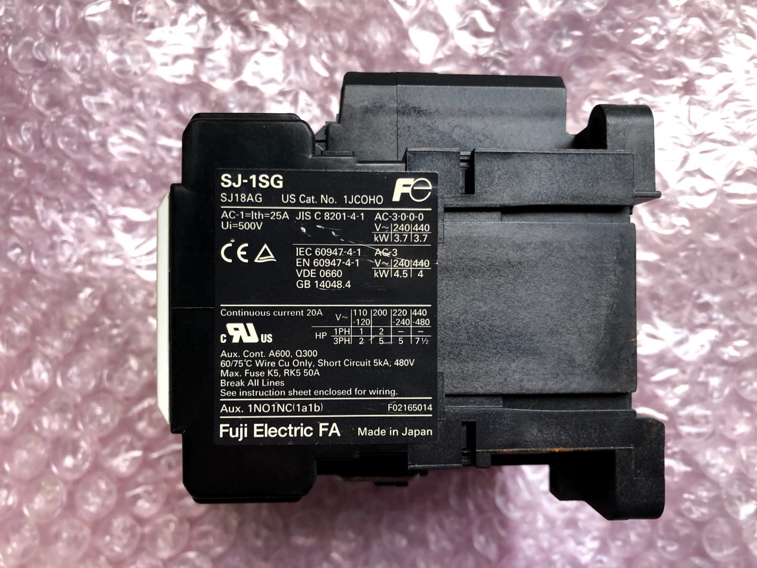 中古その他 【電磁接触器】SJ-1SG 富士電機