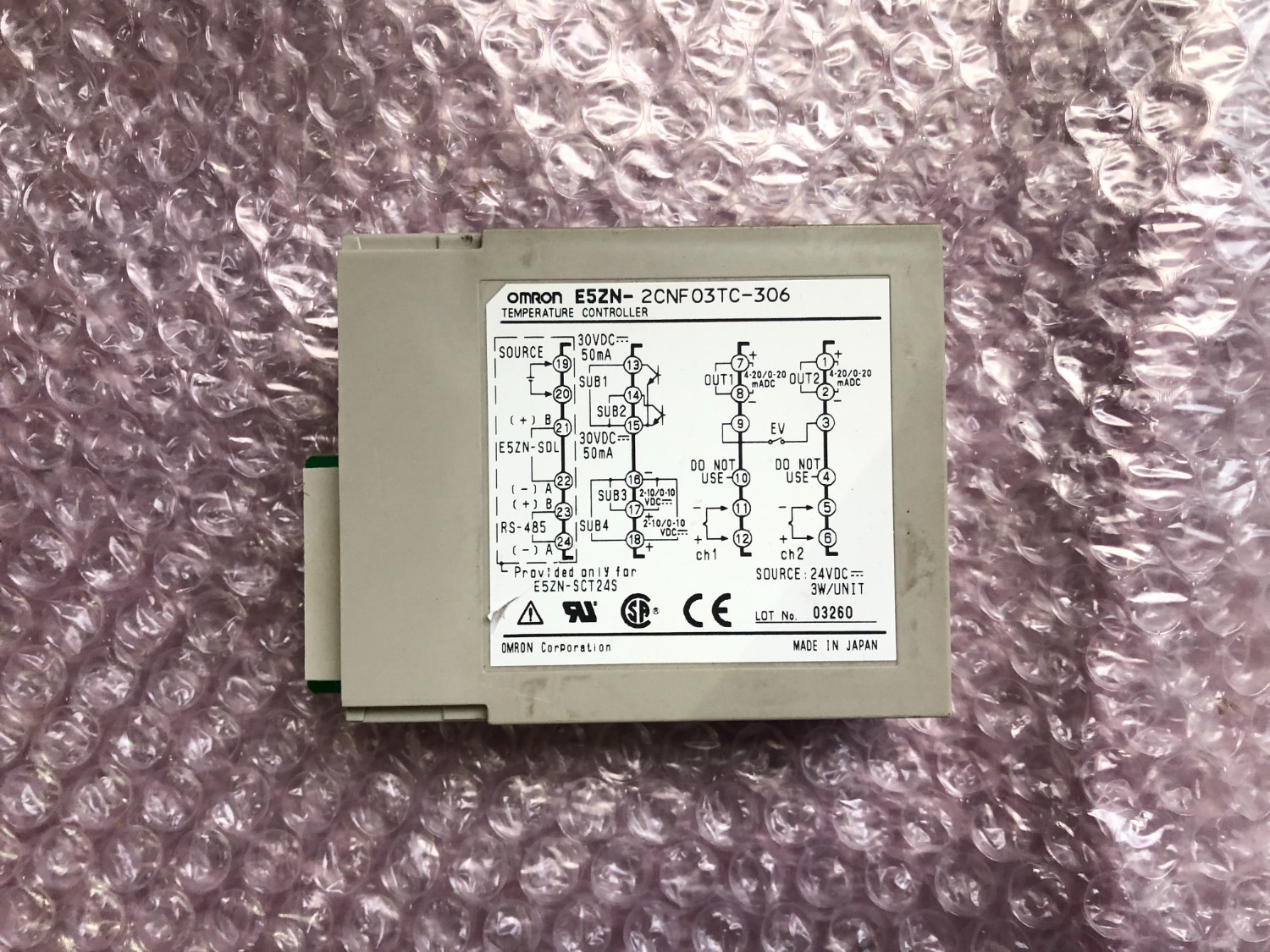 中古その他 【コントローラー】E5ZN-2CNF03TC-306 オムロン/OMRON