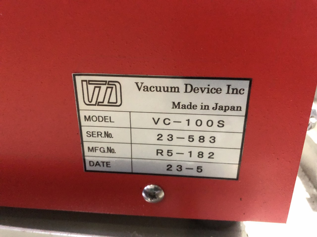 中古その他 【カーボンコーター】VC-100S 真空デバイス