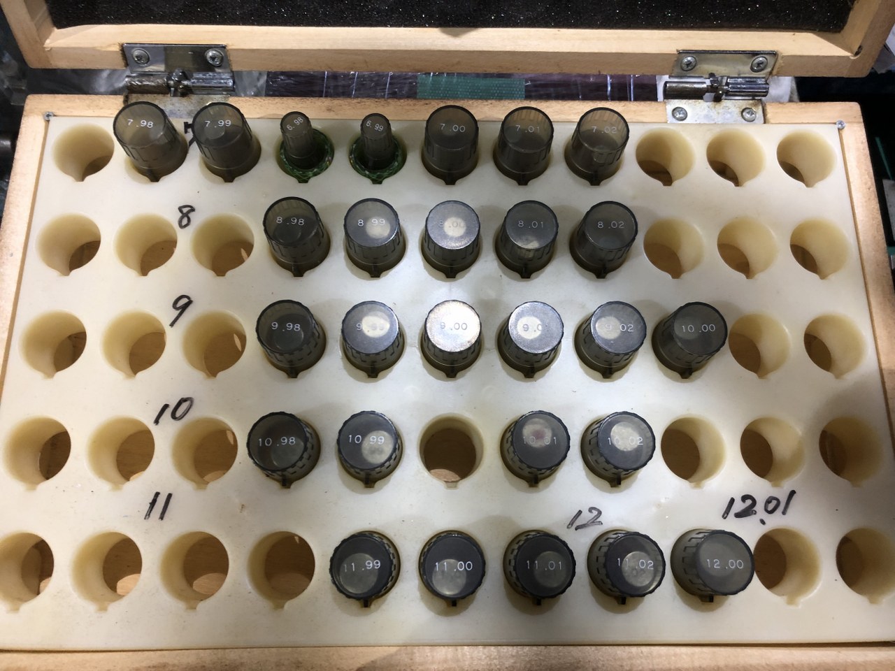 中古ダイヤルゲージ(ダイヤルインジゲーター含む) 【ピンゲージ】6.98～12.00 不明