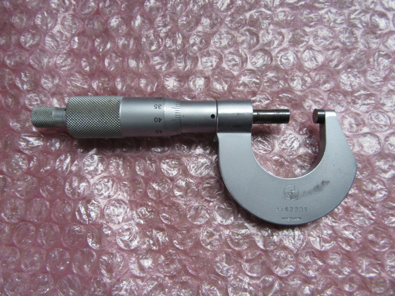 中古外側マイクロメーター 【外側マイクロメーター/external micrometer 】0-25ｍｍ(0.01mm) ミツトヨ