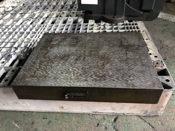 中古鉄定盤 【鉄定盤】サイズ400x300x60mm 目良昇鉄工