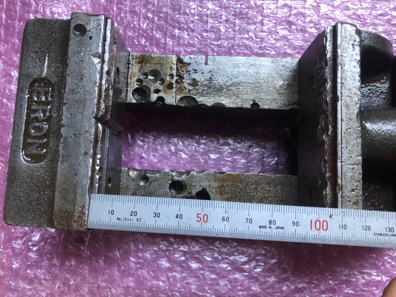 中古バイス 【バイス】口幅100ｍｍ口高47ｍｍ口開110ｍｍ ナベヤ(ERON)