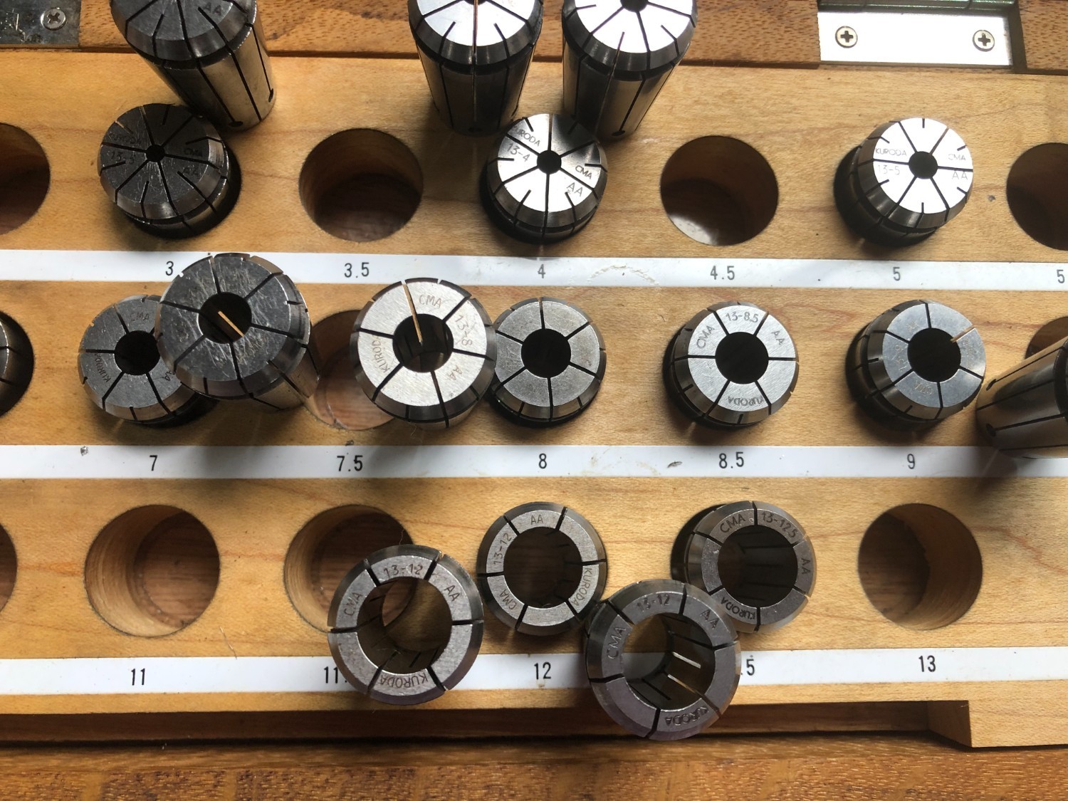 中古スプリングコレット 【スプリングコレットセット】CMA13 黒田精工/KURODA