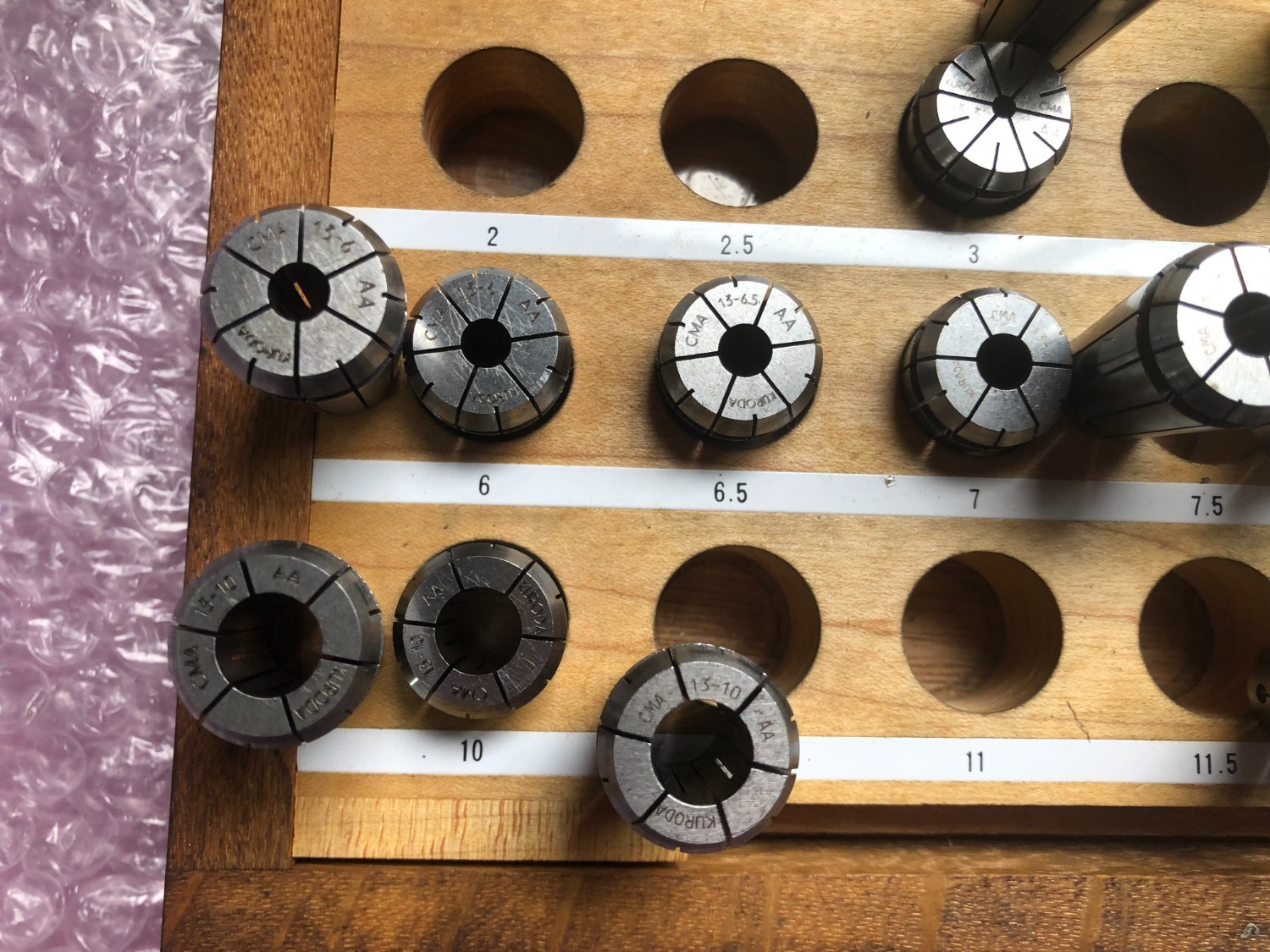 中古スプリングコレット 【スプリングコレットセット】CMA13 黒田精工/KURODA