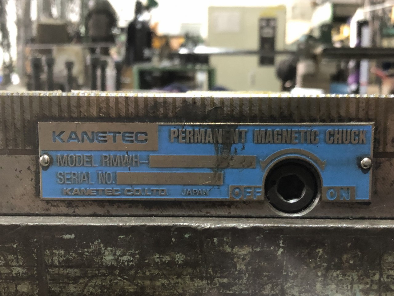 中古永磁チャック 【永電磁マグネットチャック】RMWH-153-0B カネテック