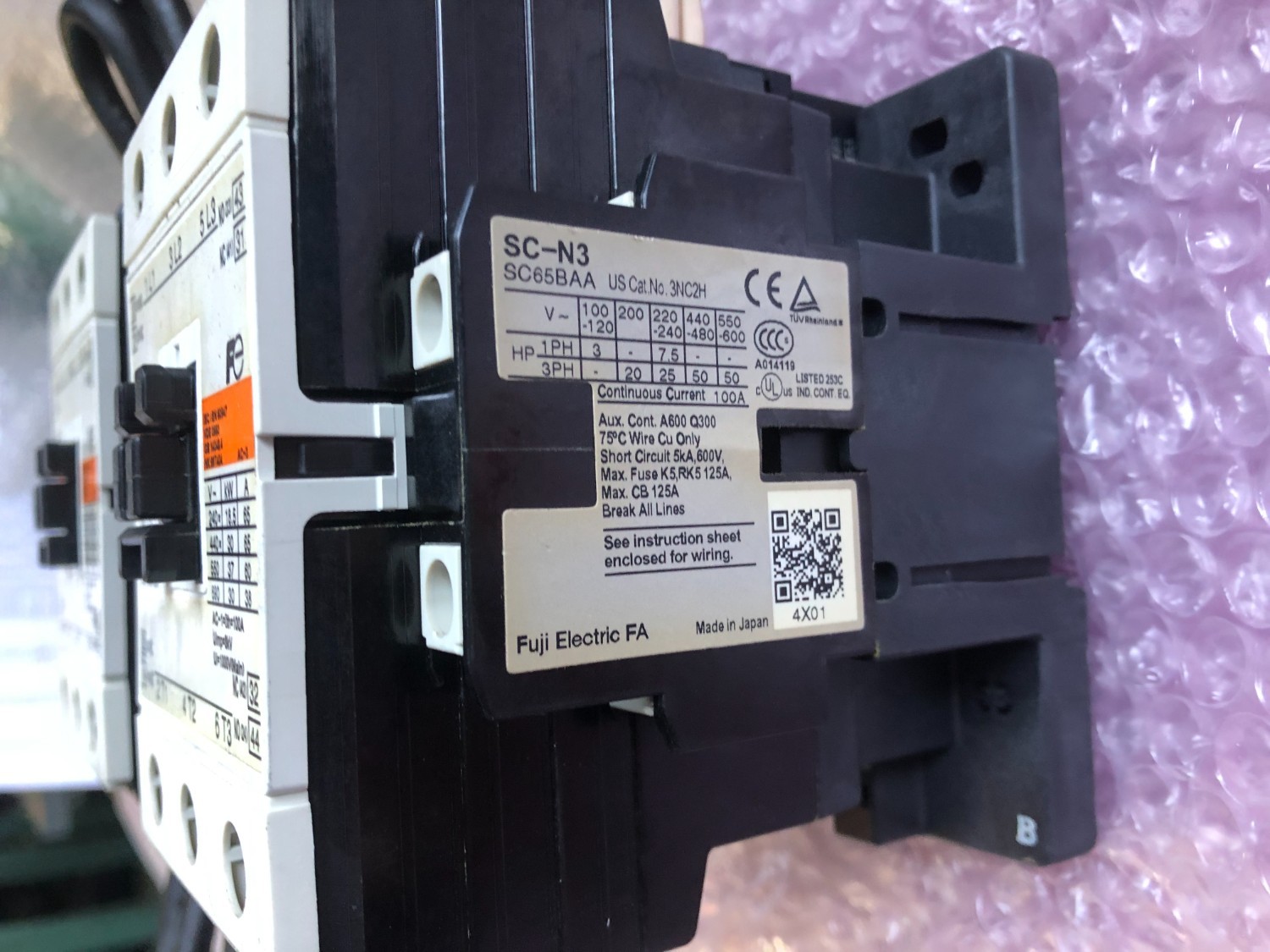 中古作業工具・作業用備品 【電磁接触器】SC-N3 富士電機 /FUJI ELECTRIC