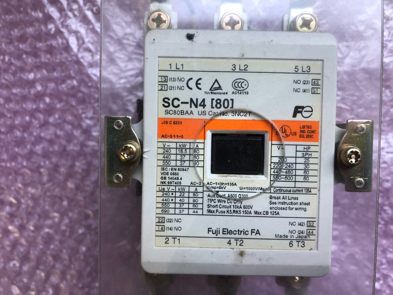 中古その他 【電磁接触器】SC-N4  富士電機 /FUJI ELECTRIC