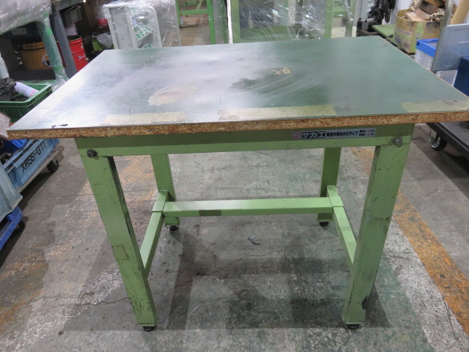 中古手工具・収納 【作業台】W900xD585xH740(mm) サカエ/SAKAE