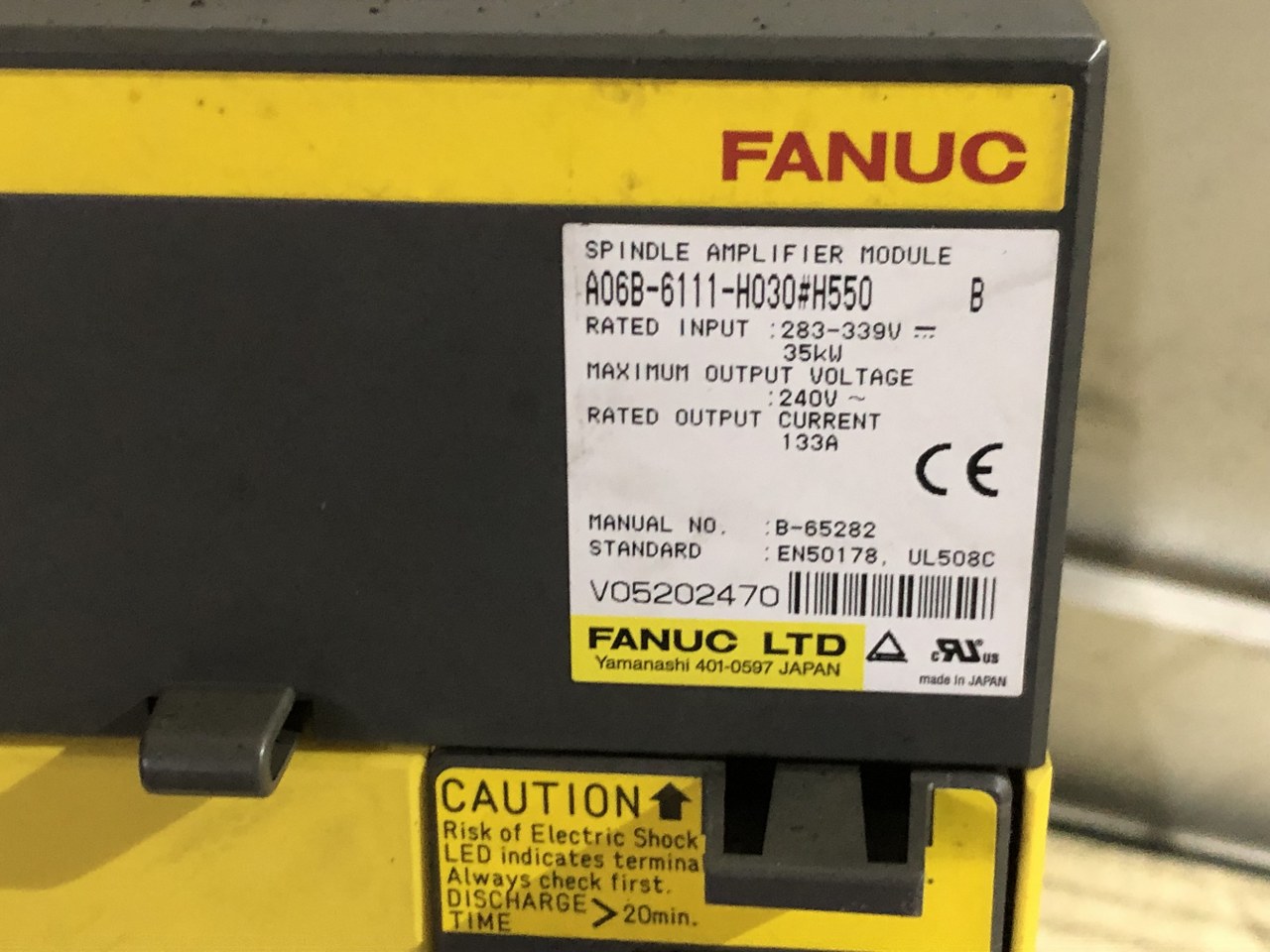 中古その他 【サーボアンプ】A06B-6111-H030#H550 ファナック