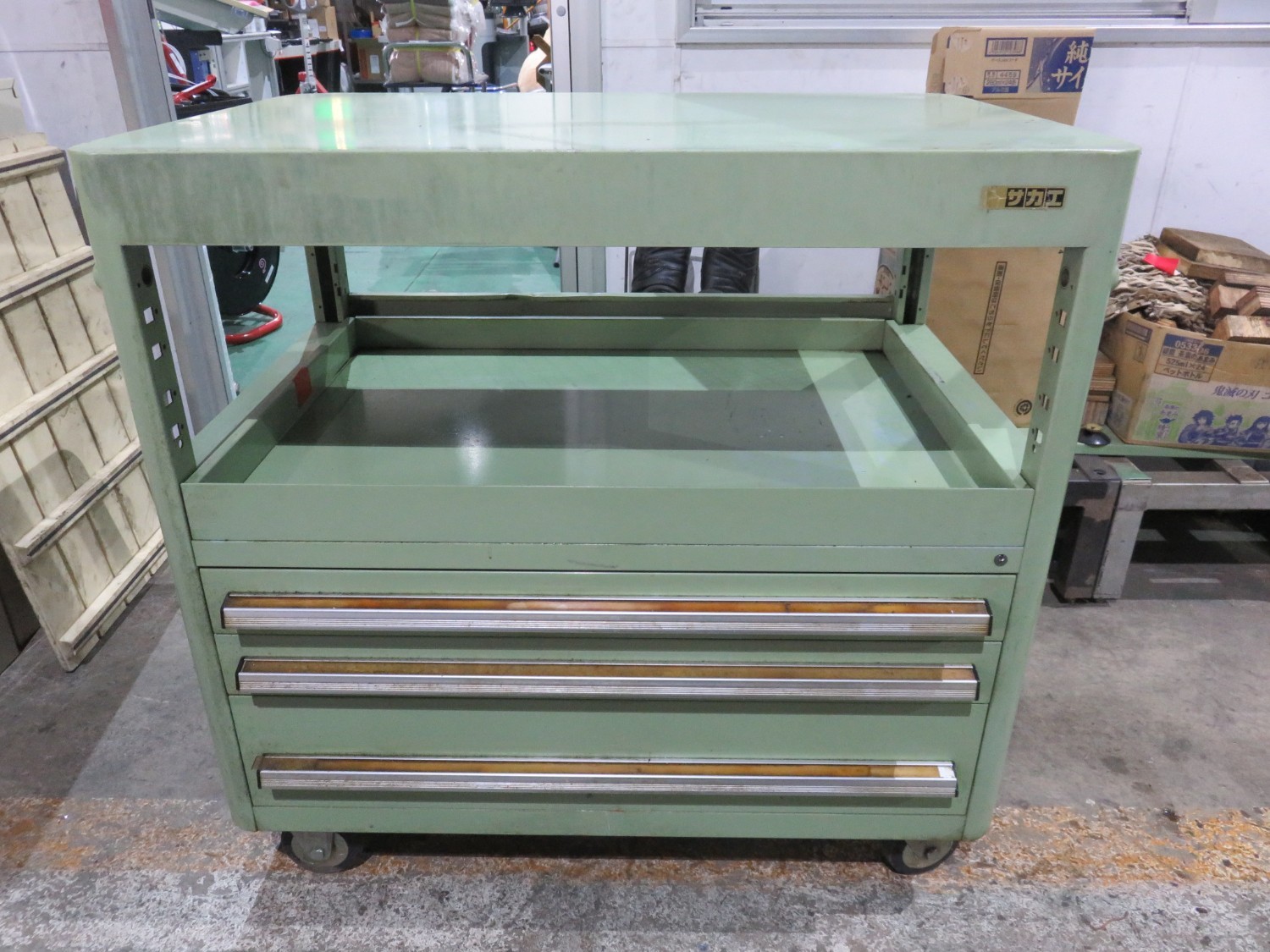 中古手工具・収納 【ツールワゴン】W900xD600xH875(mm) サカエ/SAKAE