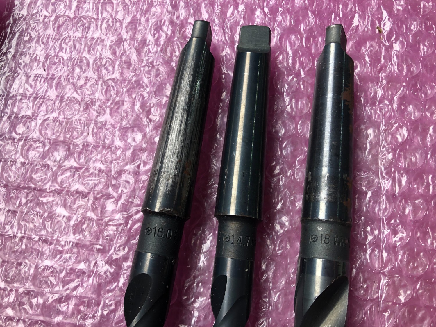 中古テーパ―シャンクドリル 【テーパーシャンクドリル】φ14.7,φ16.0,φ18 コベルコ/KOBELCO