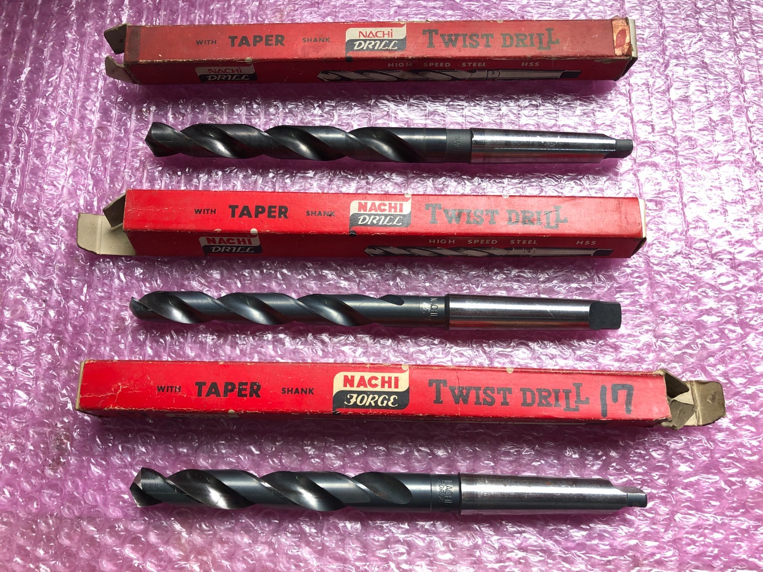 中古テーパ―シャンクドリル 【テーパーシャンクドリル】φ15.7,φ17,φ17.5 NACHI