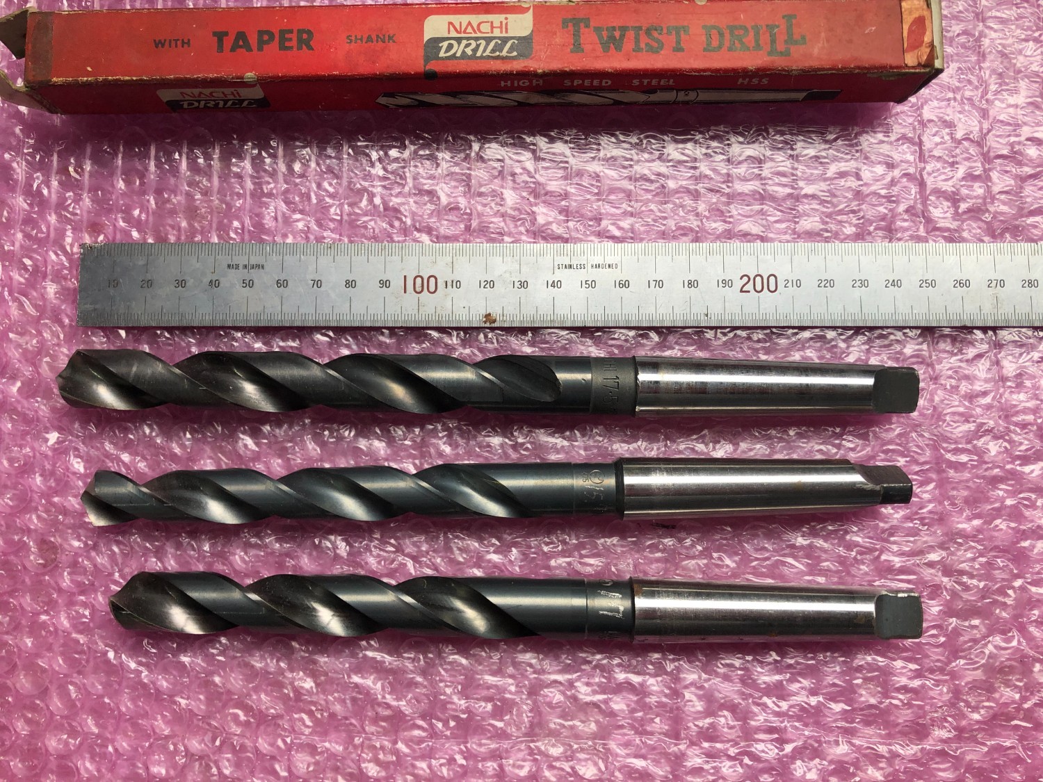 中古テーパ―シャンクドリル 【テーパーシャンクドリル】φ15.7,φ17,φ17.5 NACHI