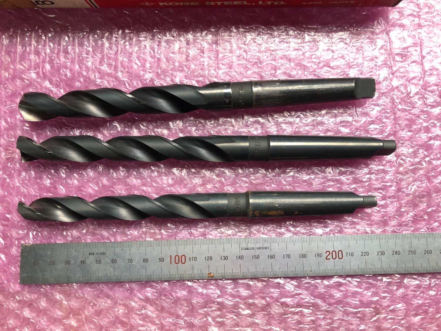 中古テーパ―シャンクドリル 【テーパーシャンクドリル】φ16.5,φ17.5,φ19 コベルコ/KOBELCO