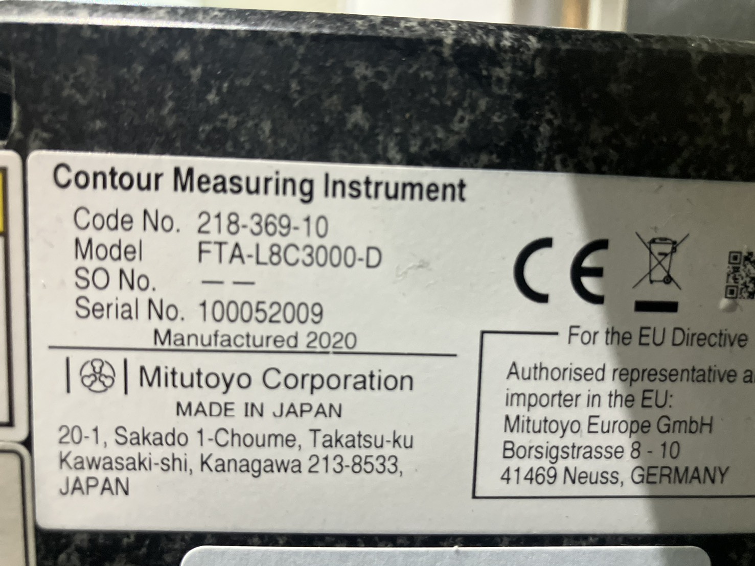 中古その他測定機 FTA-L8C3000-D【輪郭形状測定機】 ミツトヨ/三豊製作所