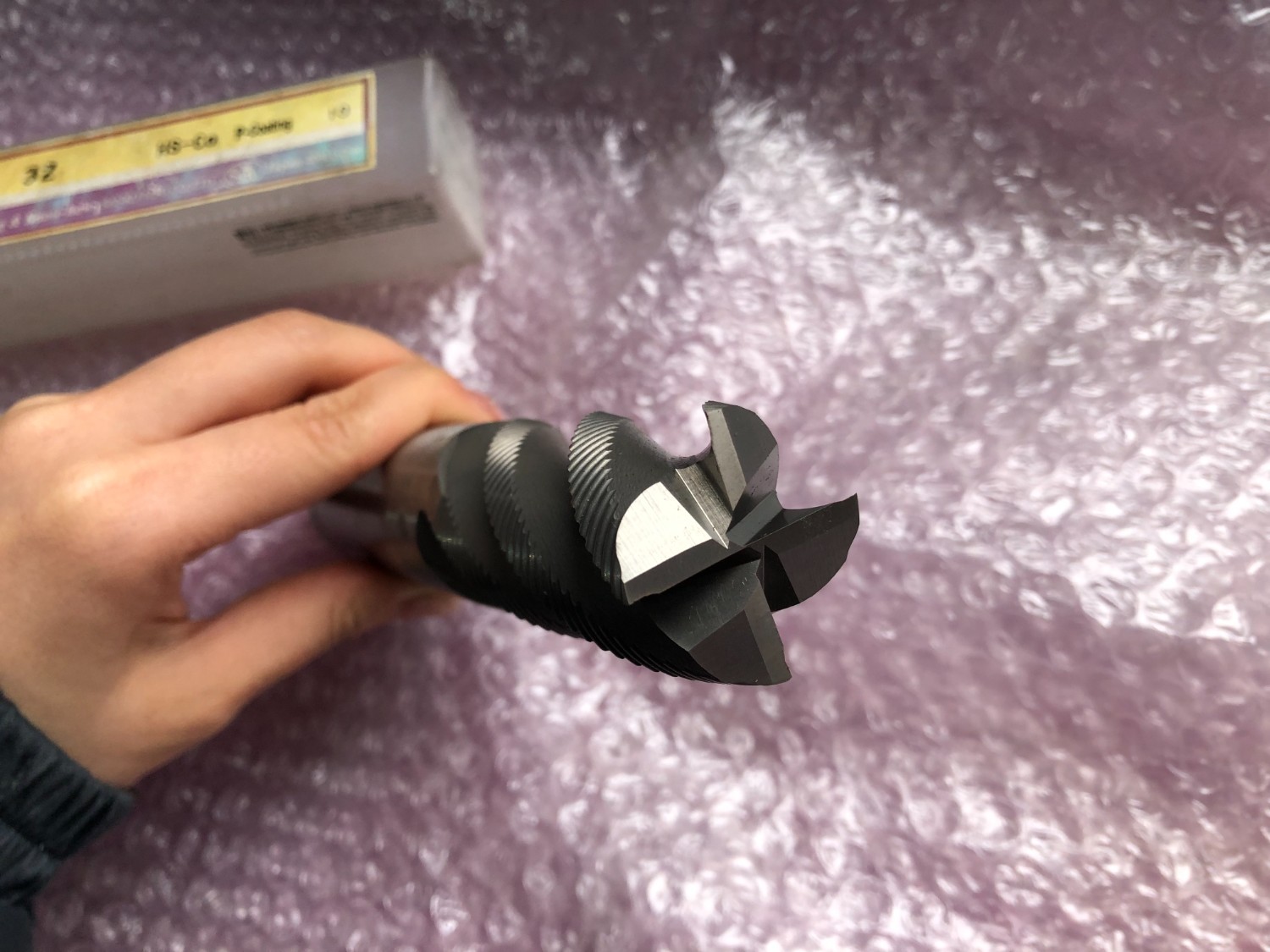 中古エンドミル(スクエア) 【4枚刃エンドミル】φ32 HS-Co S&K(三興製作所)