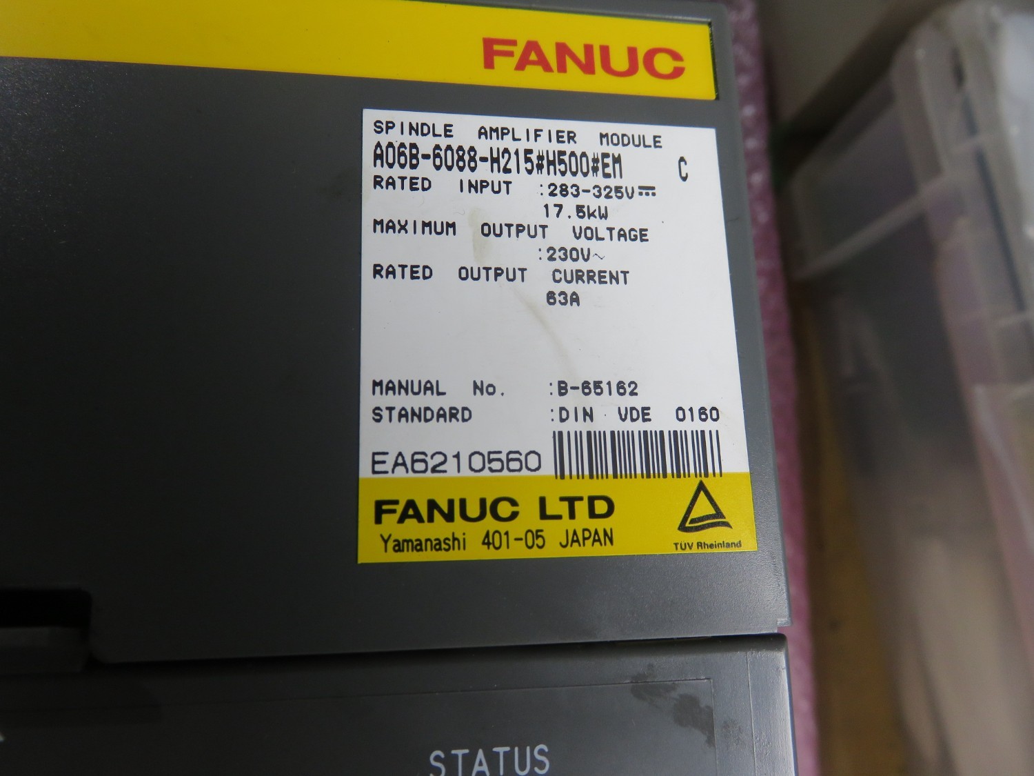 中古その他 【サーボアンプ　】A06B-6088-H215＃H500＃EM ファナック