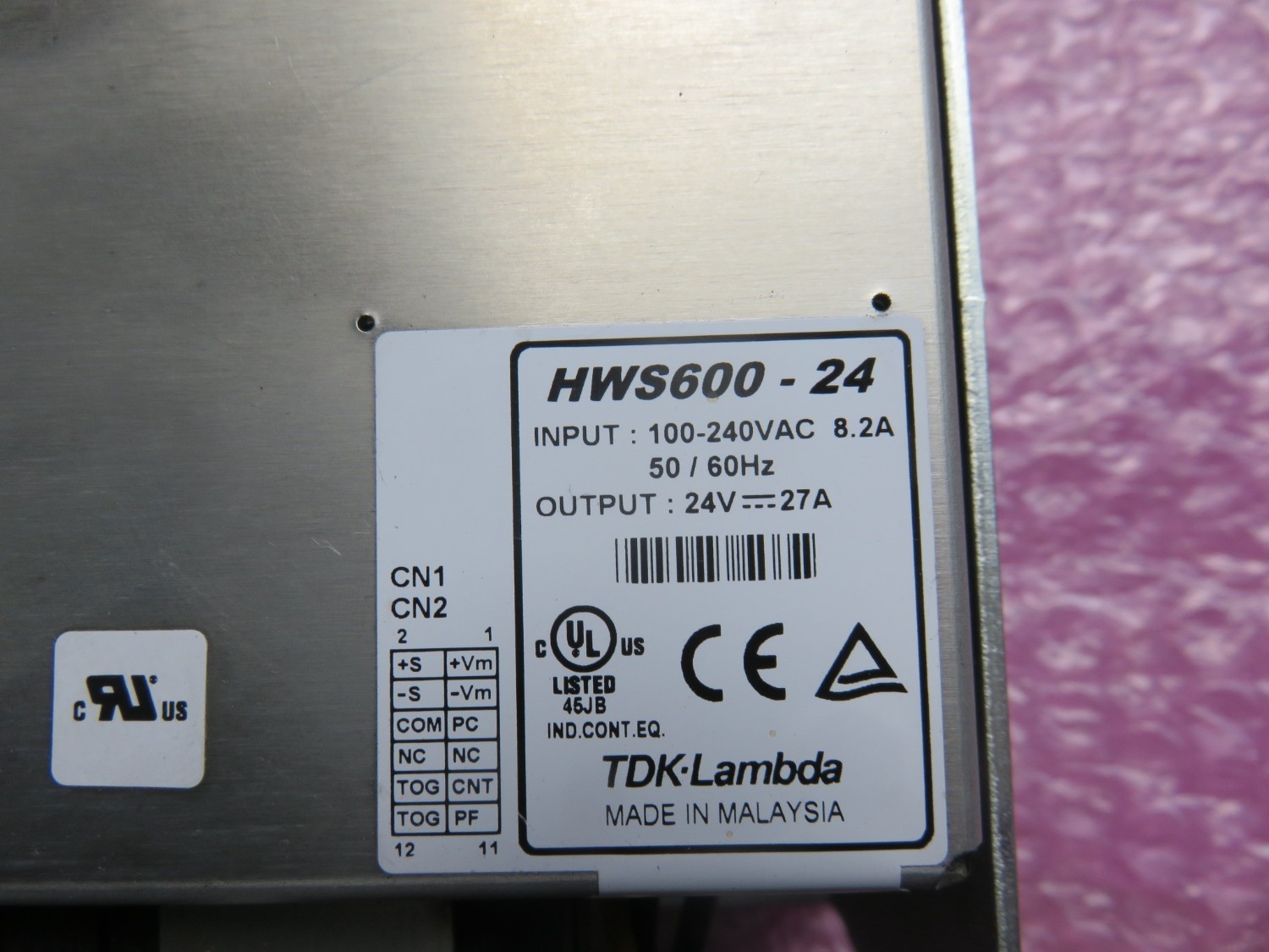 中古その他 【スイッチング電源】HWS600-24 TDKラムダ