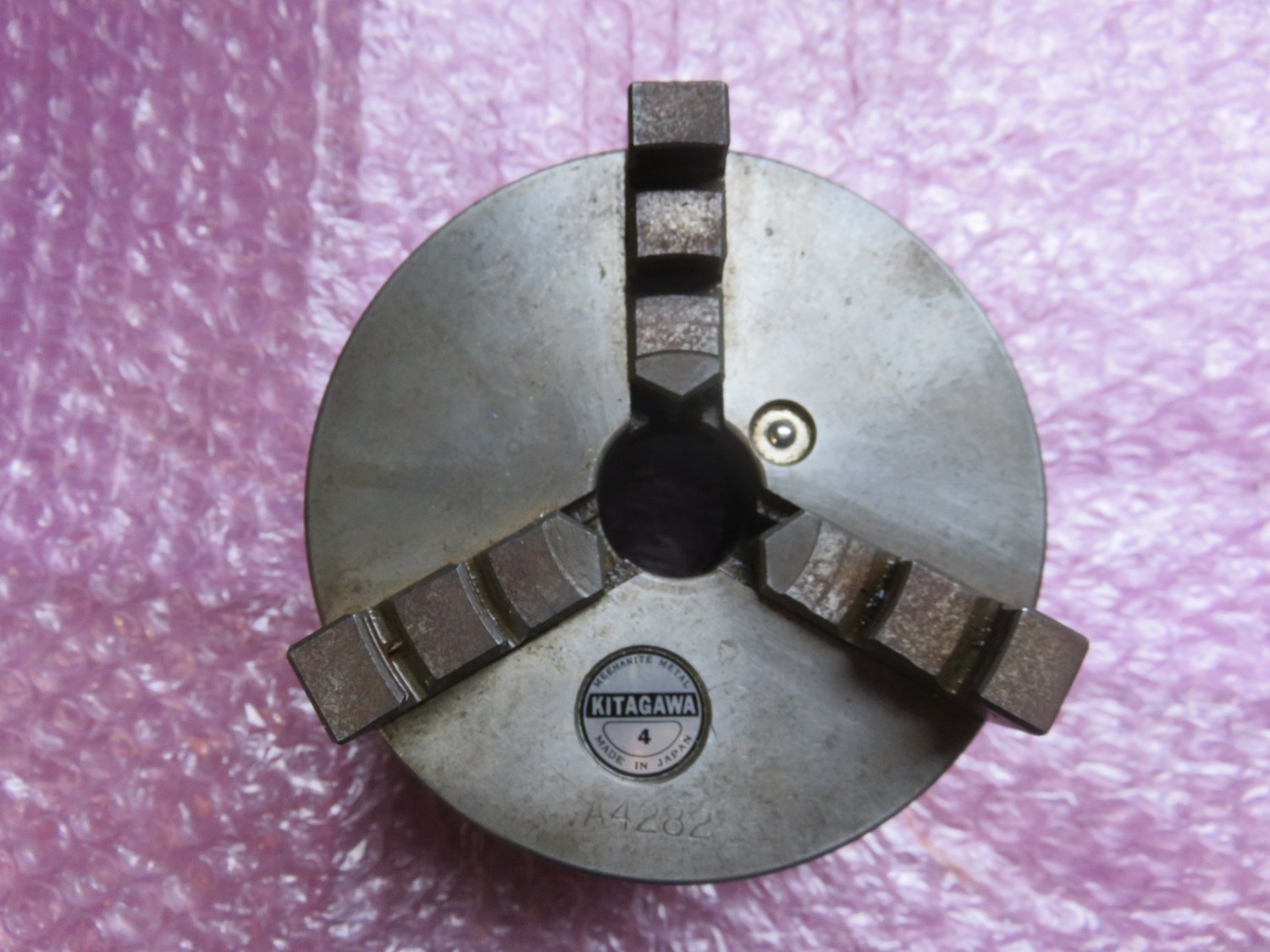 中古スクロールチャック 【3爪スクロールチャック】SC-4 北川