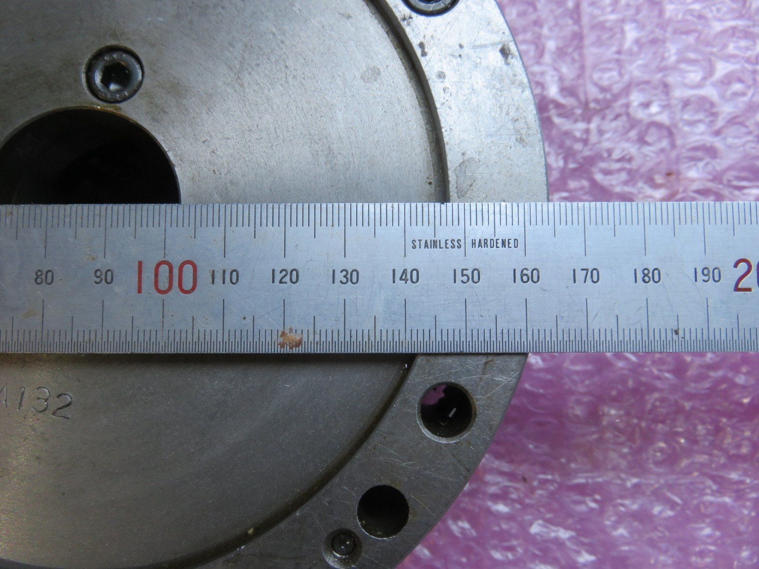 中古スクロールチャック 【3爪スクロールチャック】外径：165 大和工機 