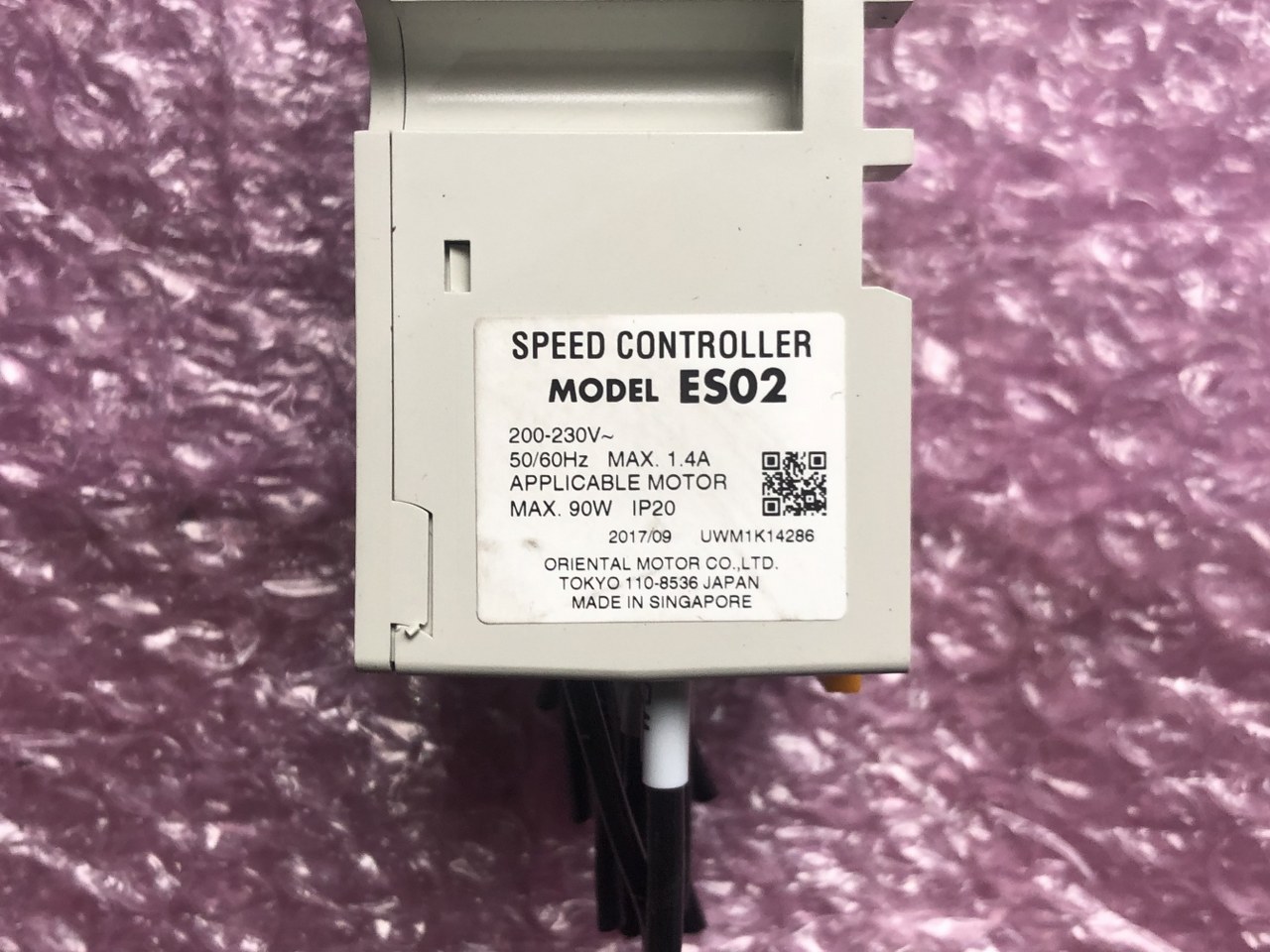 中古お買い得品・1山販売等 【スピードコントローラ】ES02 オリエンタルモーター