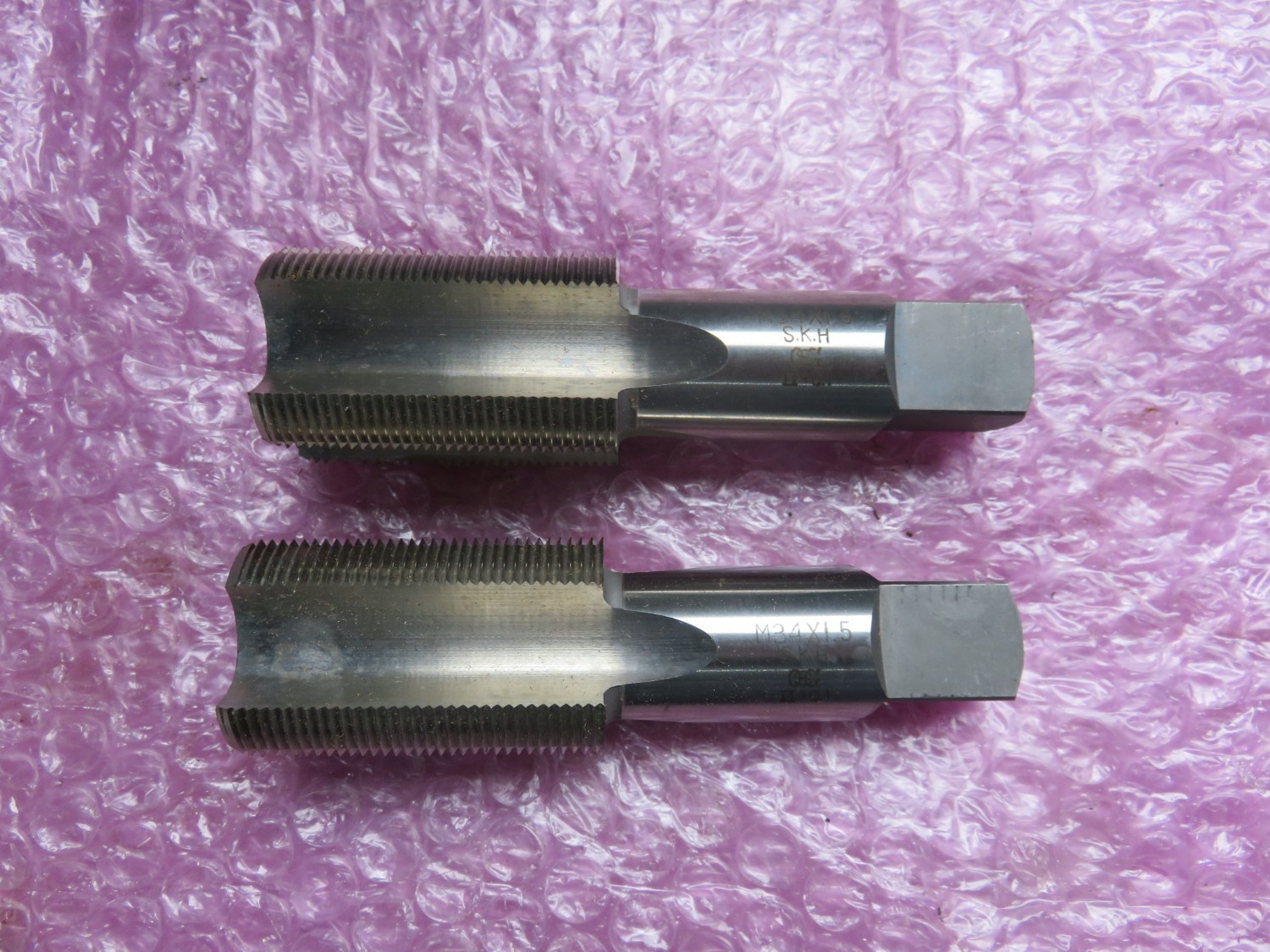 中古タップ 【ハンドタップ2個】M34x1.5  オーエスジー