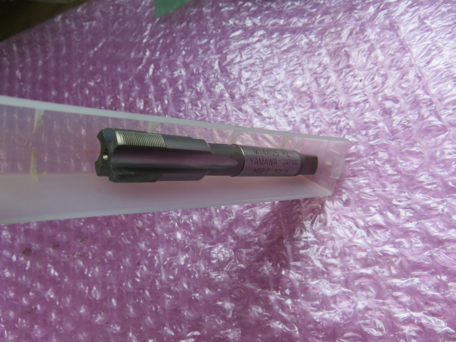 中古タップ 【ハンドタップ】M14x0.5 彌満和製作所
