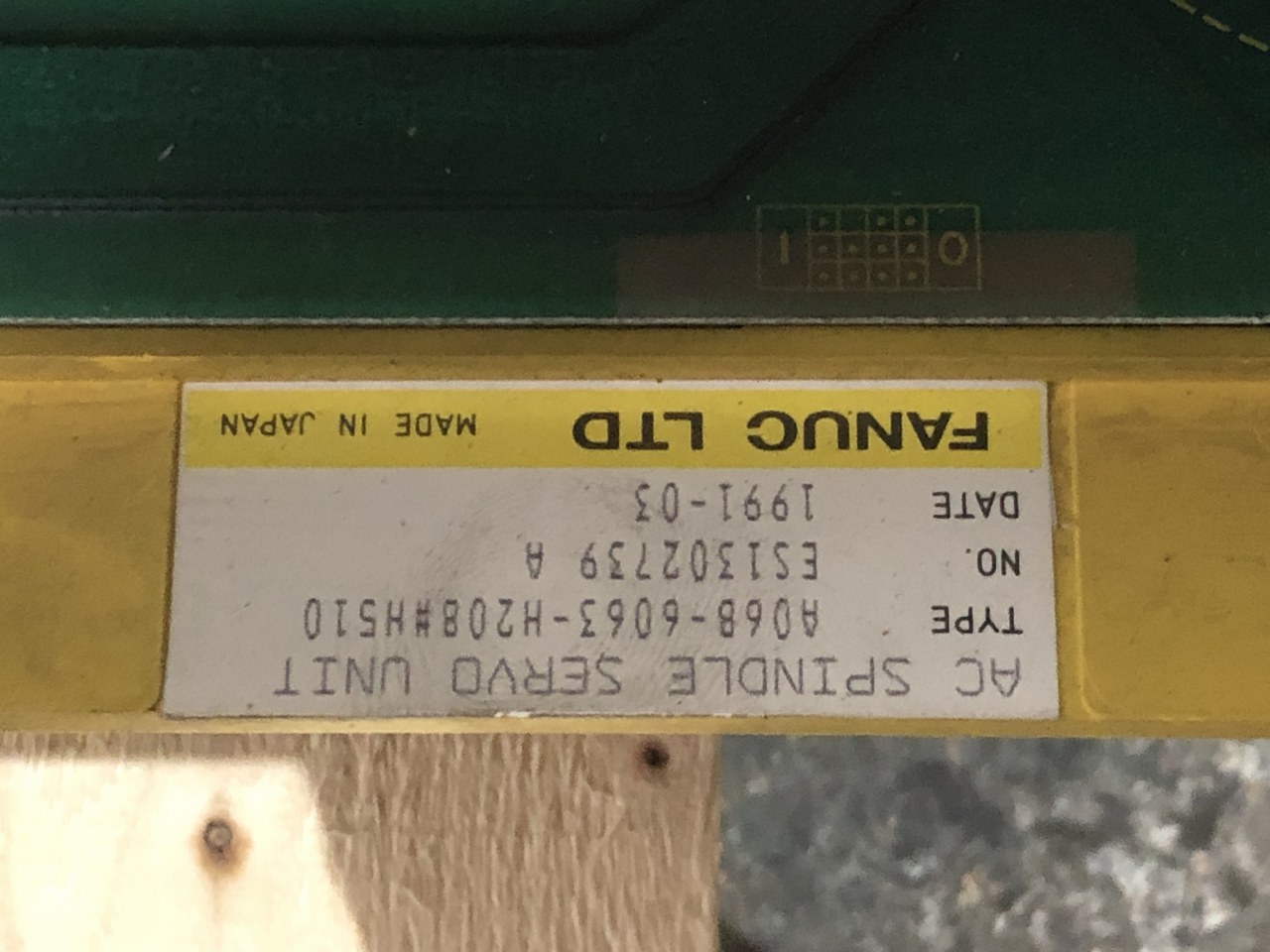 中古お買い得品・1山販売等 【ACスピンドルサーボアンプユニット】A06B-6063-H208＃H510 ファナック/FANUC