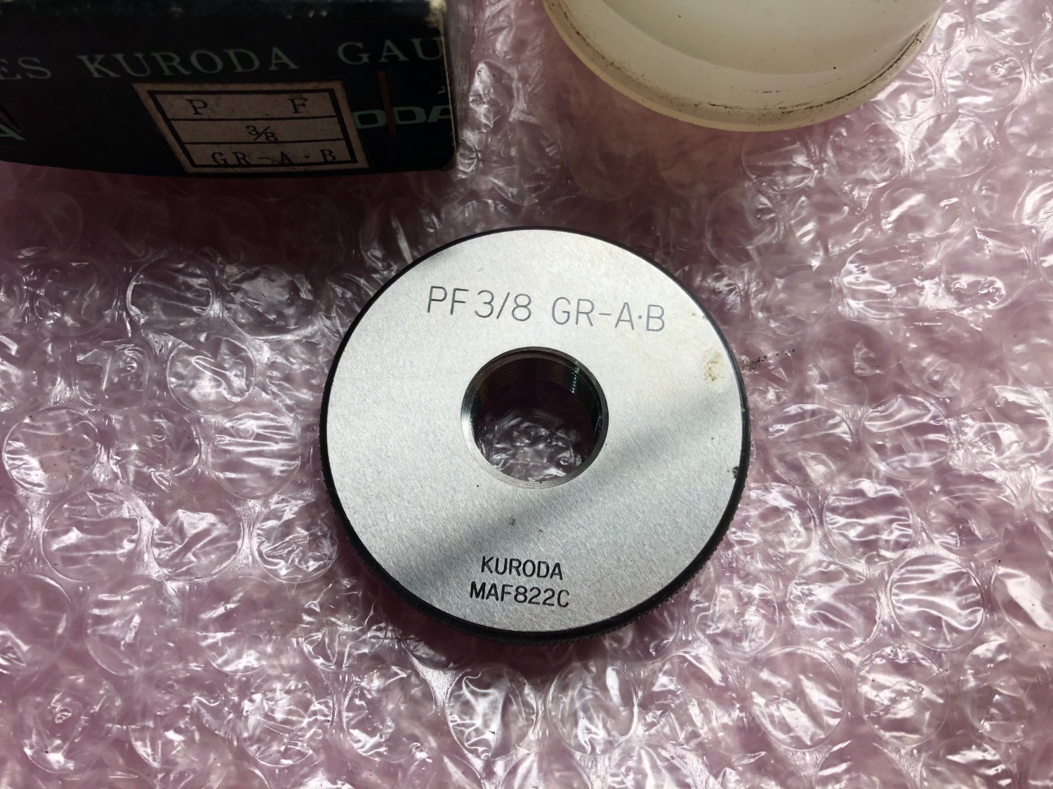 中古その他ゲージ 【ネジリングゲージ】PF 3/8 GR-A.B 黒田/KURODA