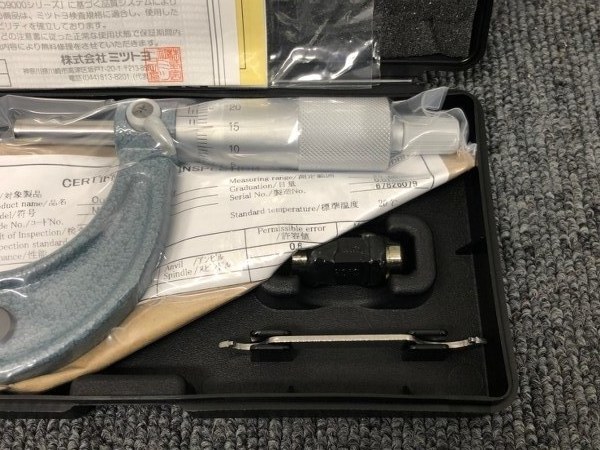 中古Outside micrometer 103-138　(M110-50) MITUTOYO