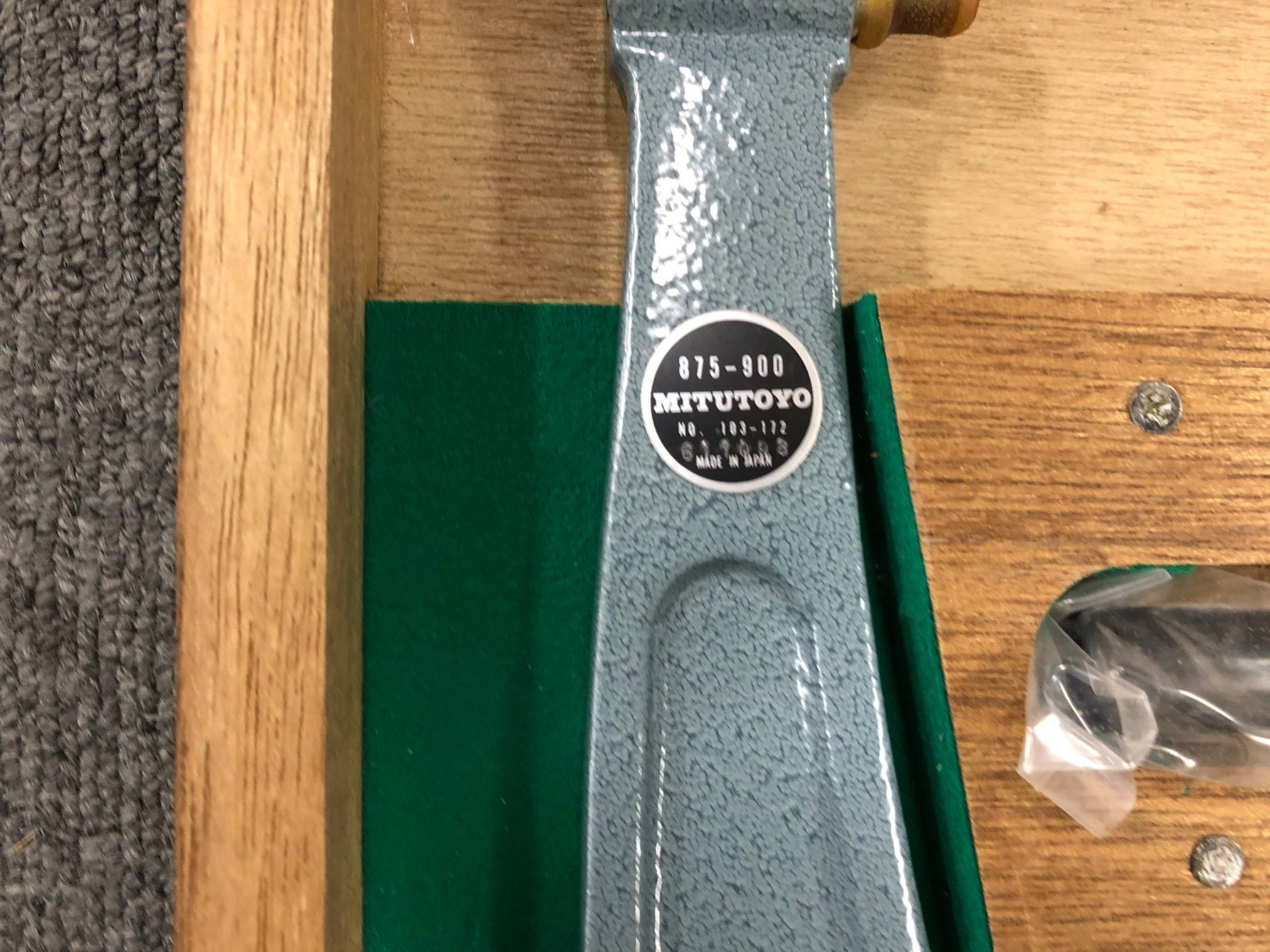 中古Outside micrometer 【マイクロメータ】OM-900 MITUTOYO