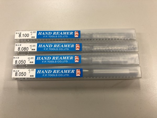 中古Hand reamer 【ハンドリーマ(1山）】1山4本セット F.P. tool